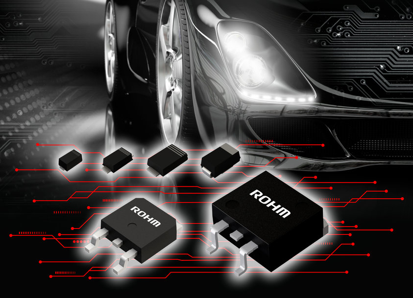 ROHM Expands Its Lineup of Compact Market-Proven High Efficiency SBDs for Automotive Applications